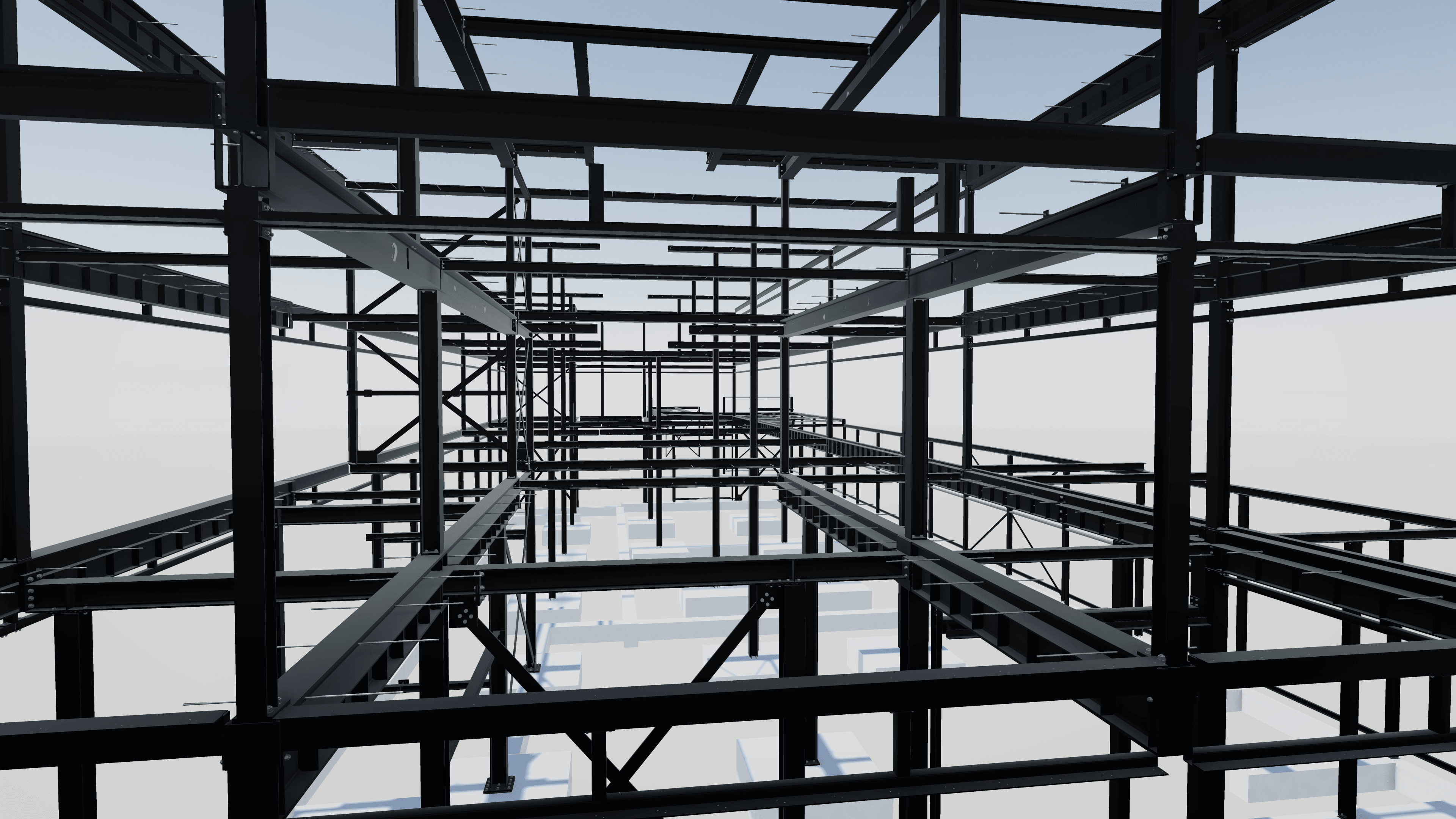 Staalconstructie achtergrond