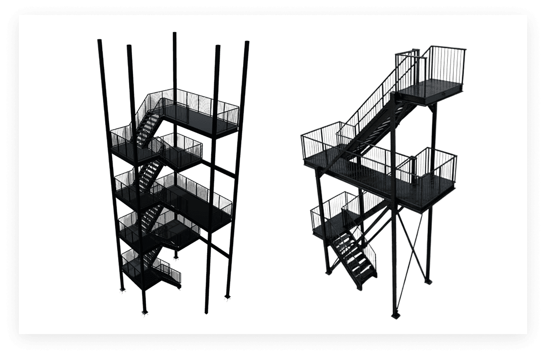 Trappen en bordessen